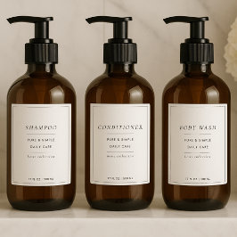 Conjunto de 4 Etiquetas de Banheiro Personalizadas