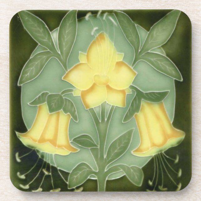 Conjunto de 6 Porta-copos Art Nouveau (Frente)