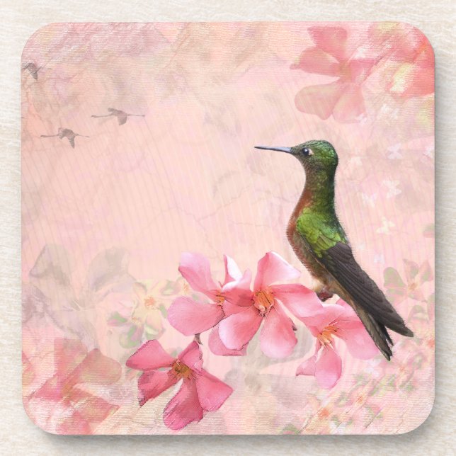 Conjunto de 6 Porta-Copos Primavera Rosa (Frente)