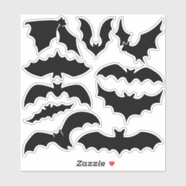 Conjunto de Adesivos Bat Silhouettes