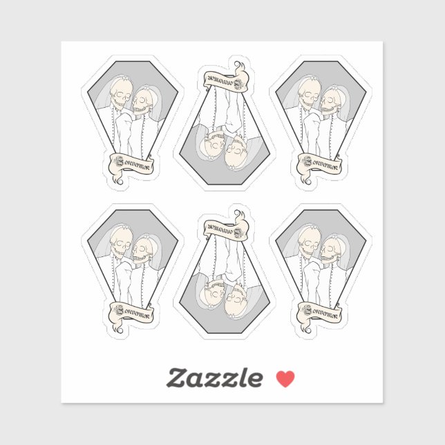 Conjunto de adesivos de bordas de esqueleto (Folha)