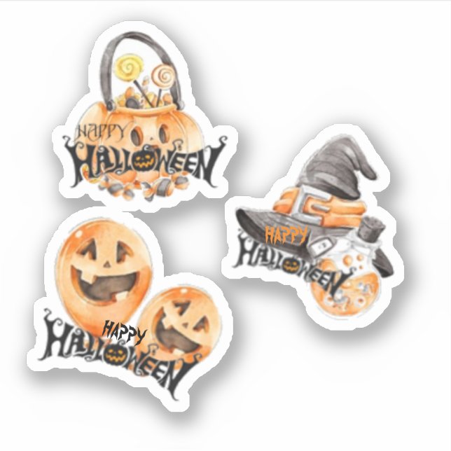 Conjunto de adesivos de Halloween (Frente)