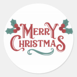 Conjunto de Adesivos de Natal Feliz