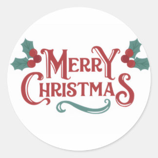 Conjunto de Adesivos de Natal Feliz