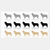 Conjunto de Adesivos de Silhueta de Cachorro Austr