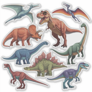 Conjunto de Adesivos Dinossauros