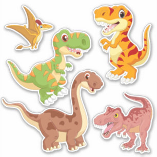 Conjunto de Adesivos Dinossauros de Cartoons Bonit