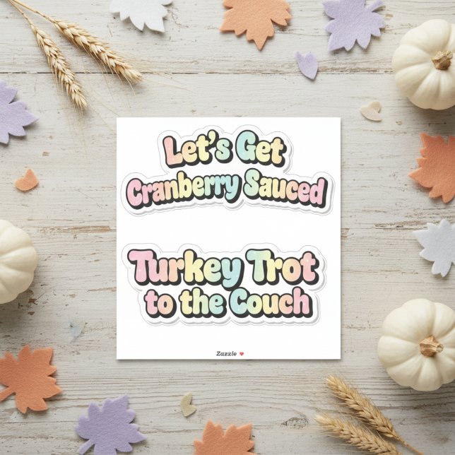 Conjunto de Adesivos do Feriado de Ação de Graças (Thanksgiving Holiday Sticker Set)