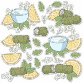 Conjunto de adesivos Dolmadakia