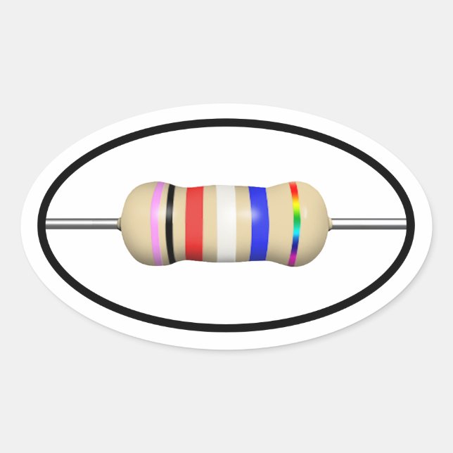 conjunto de adesivos elipse resistentes de 4 (Frente)