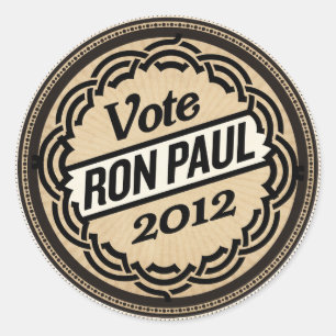 Conjunto de Adesivos Ron Paul 2012