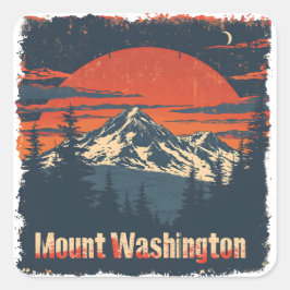 Conjunto de Adesivos Ski do Monte Washington Retro