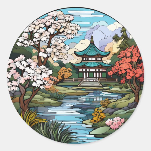 Conjunto de Adesivos Tranquilo e Templo (Frente)