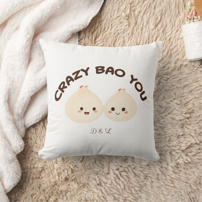 Conjunto de Almofadas Crazy Bao You Cute Couple (Cobertor)
