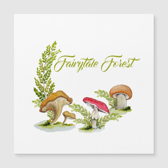 Conjunto de aquarelas da floresta de fairytale (Frente)