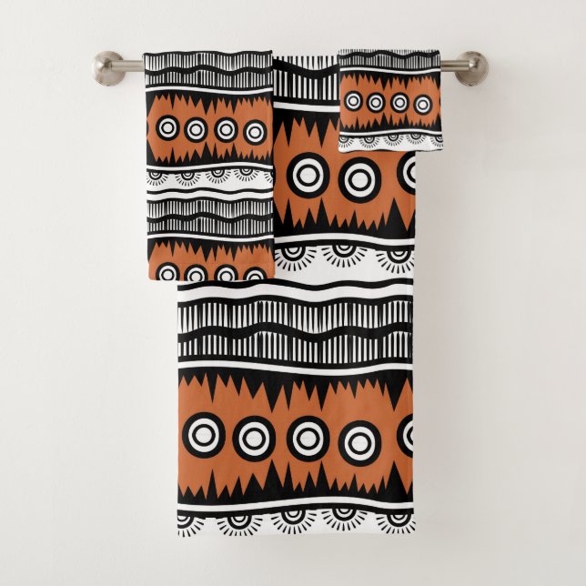 Conjunto De Bandas De Bandeja De Padrão Tribal Étn (Insitu)