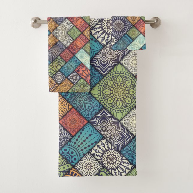 Conjunto de Bandeja de Padrão Diagonal Colorida (Insitu)