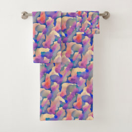 Conjunto de Bandeja do Padrão de Cores de Água Mul