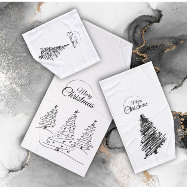 Conjunto de banhos de toalhas de árvores de Natal  (Criador carregado)