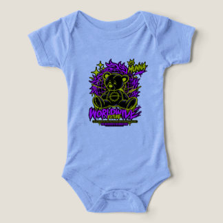 Conjunto de Bebê Flor de Rosto Roxo Fofo – Floral
