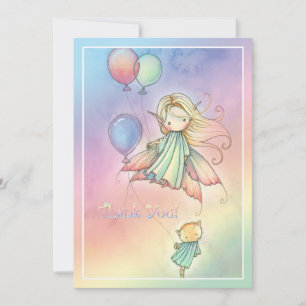 Conjunto de Bilhetes de Agradecimento de Aniversár