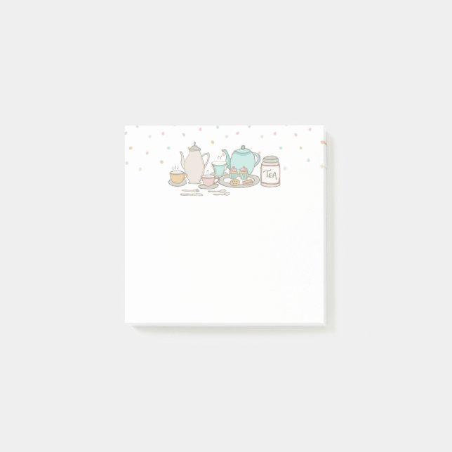 Conjunto de Bloco de Notas Post-it para Chá da Tar (Frente)