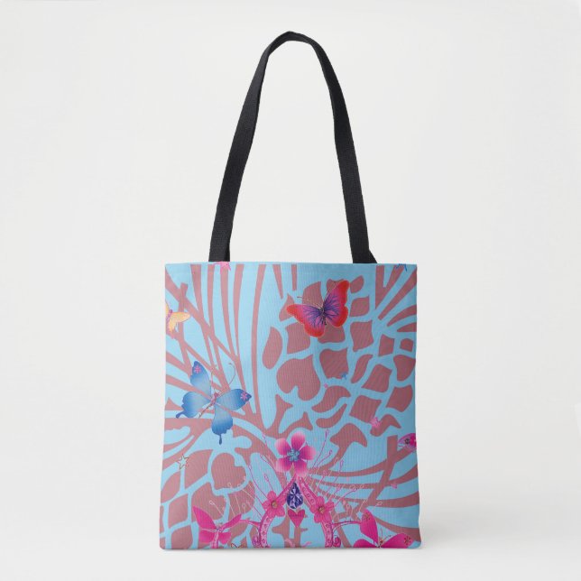 Conjunto de Bolsa Tote Estampada em Todas as Parte (Frente)