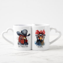 Casal vermelho engraçado e bonito