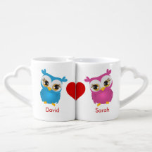 Coruja-Casal-Coruja Abata Mugs