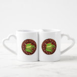 Conjunto De Caneca De Café Frog with Donut<br><div class="desc">This design is the perfect gift for a birthday,  Christmas and other celebrations. It is suitable for women,  men and kids.</div>