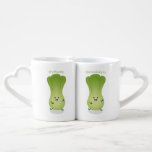 Conjunto De Caneca De Café Imagem de desenho animado bonito de "baby bok choy<br><div class="desc">Este personagem de desenho animado bonito de "bok choy" é desenhado num estilo feliz. Muito diversão vegetal!</div>