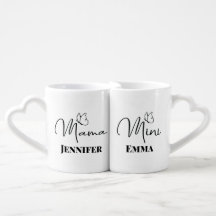 Mãe e Filha - Mug de café personalizado para prese