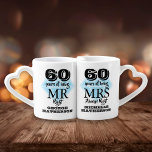 Conjunto De Caneca De Café Sr. Diamond 60º Aniversário do Diamond Certo<br><div class="desc">Personalize os nomes e datas para criar um presente divertido e exclusivo para celebrar um aniversário especial. Projetado por Piglet © Pura em www.zazzle.com/purepiglet*.</div>
