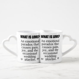 Conjunto De Caneca De Café What is Love