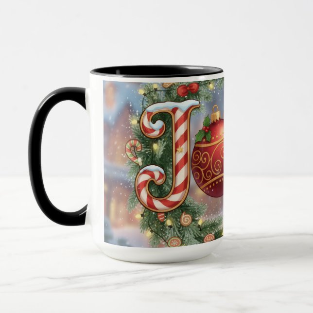Conjunto de caneca Jolly Holiday. 11 ou 15 oz (Esquerda)