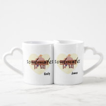 Conjunto de Canecas de Café para Casais Soulmates