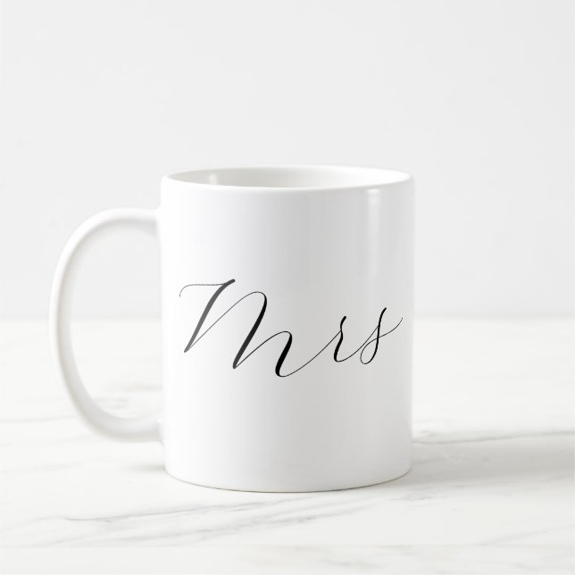 Conjunto de Canecas Mr e Mrs Coffee - Presente de  (Esquerda)