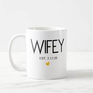 Conjunto de Canecas Wifey Hubby Est • Canecas para