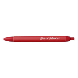Conjunto de Canetas Personalizadas com Nome – Verm