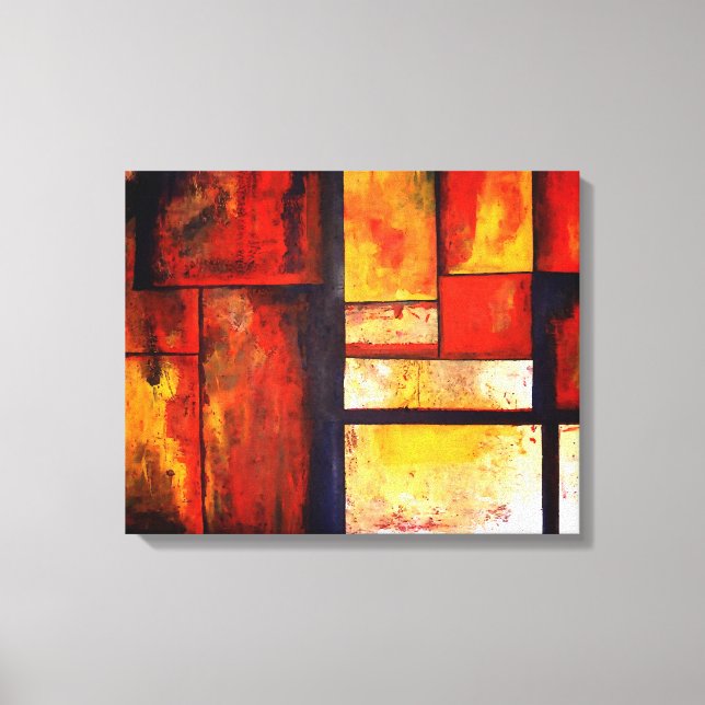 Conjunto de Canvas Quad Art abstrato (Frente)