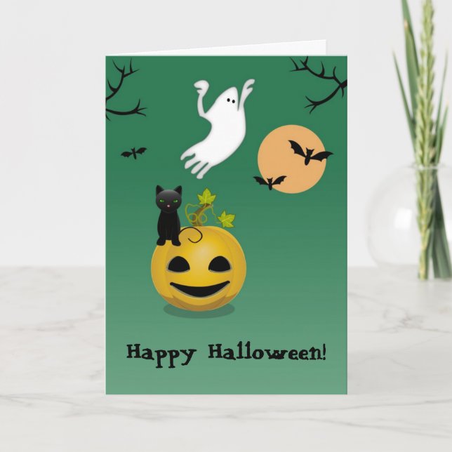 Conjunto De Cartão De Saudação De Halloween Assust (Frente)