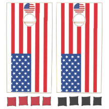 Conjunto de Conselhos da American Flag Cornhole