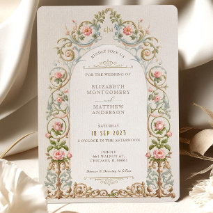 Conjunto de Convite de Casamento Elegância Vitoria