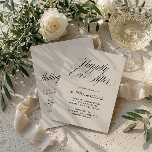 Conjunto de Convite de Casamento Felizes para Semp (Criador carregado)