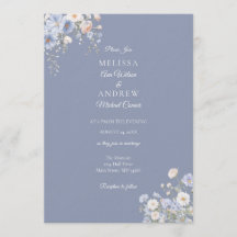 Conjunto de Convite de Casamento Something Blue
