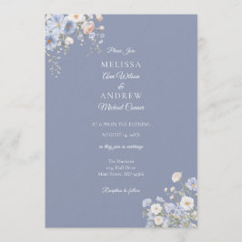 Conjunto de Convite de Casamento Something Blue