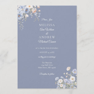 Conjunto de Convite de Casamento Something Blue