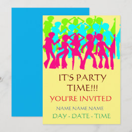 conjunto de convites para aniversários de criança