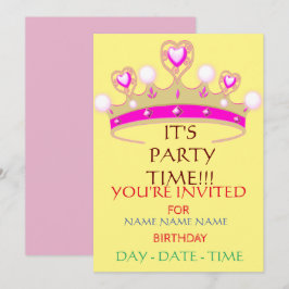 conjunto de convites para aniversários de criança