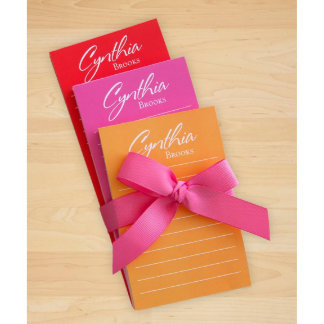 Conjunto de Cores Sunset Letterhead e Notepads Vin